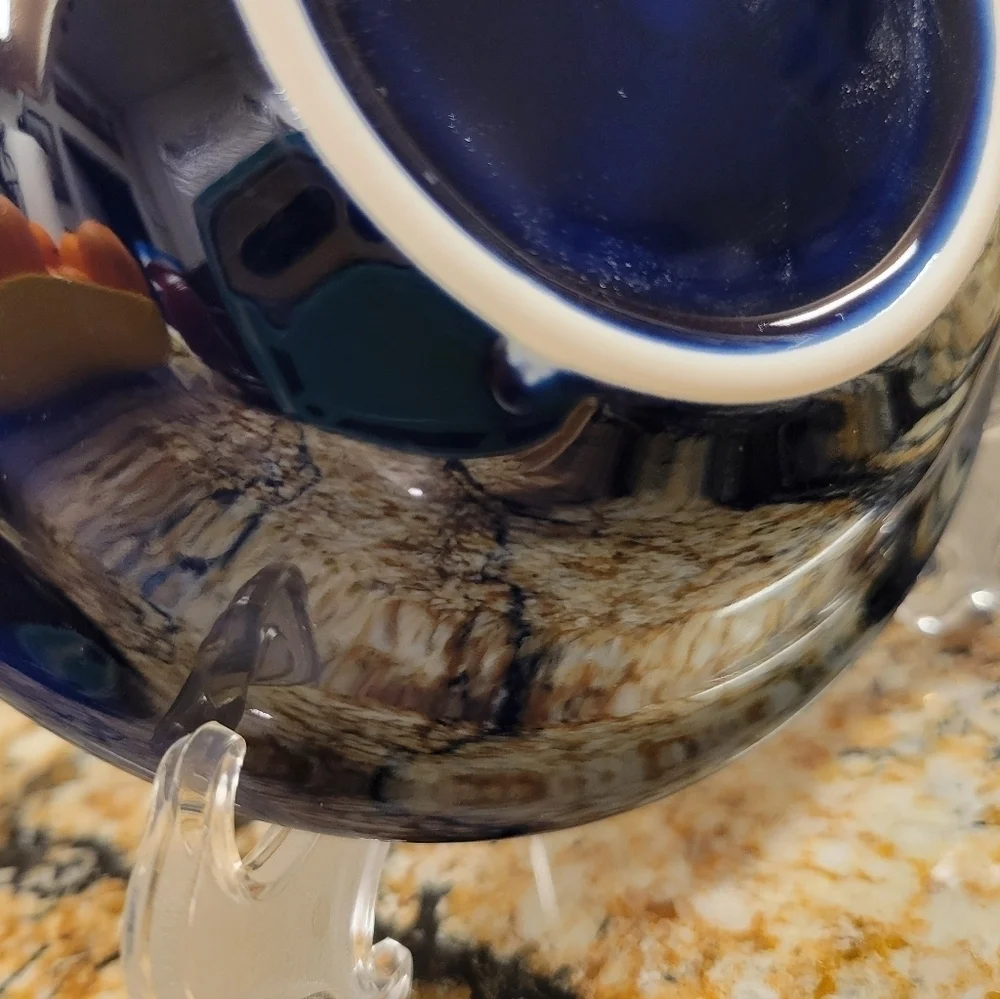 2 Fiestaware Cobalt Fruit Bowls